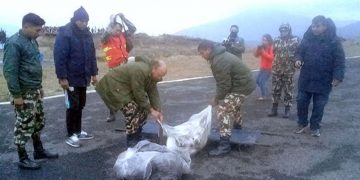 हेलिकप्टर दुर्घटनाका ४ शव सुकेटार ल्याइयो