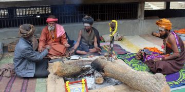 महाशिवरात्रिमा आएका साधुसन्तको बिदाइ