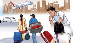 घट्दै छ विदेशिनेको सङ्ख्या, खाडी जाने नेपाली कामदार १७ प्रतिशत घट्याे