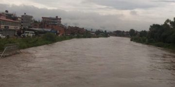 काठमाडौंका नदीमा पानीको सतह बढ्यो, सतर्कता अपनाउन आग्रह