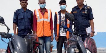 मोटरसाइकल चोरी गर्ने २ जना पक्राउ