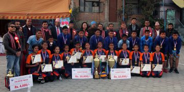 माफ अन्तरविद्यालय भलिबल टुर्नामेन्ट सम्पन्न, जगत मन्दिर र लाइसियमलाई उपाधि (भिडियो)
