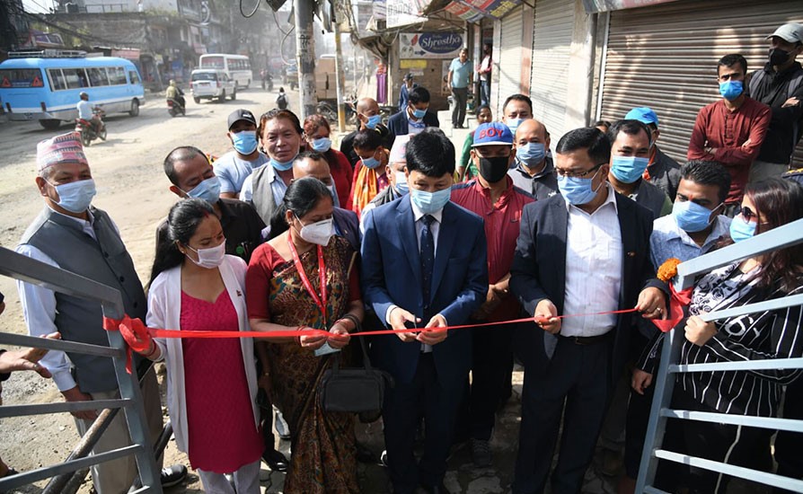 चाबहिलको आकाशे पुल उद्घाटन