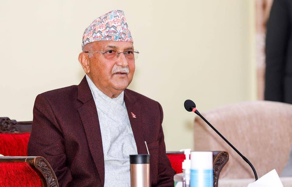 देशवासीका नाममा सम्बोधन गर्दै प्रधानमन्त्री ओली
