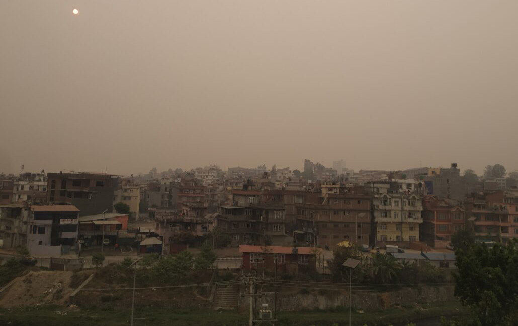 काठमाडौंमा वायु प्रदूषण उच्च