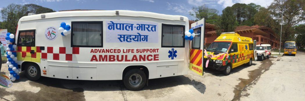 भारतले नेपाल चिकित्सक संघलाई उपहार दिएको एम्बुलेन्स आजदेखि सञ्चालन