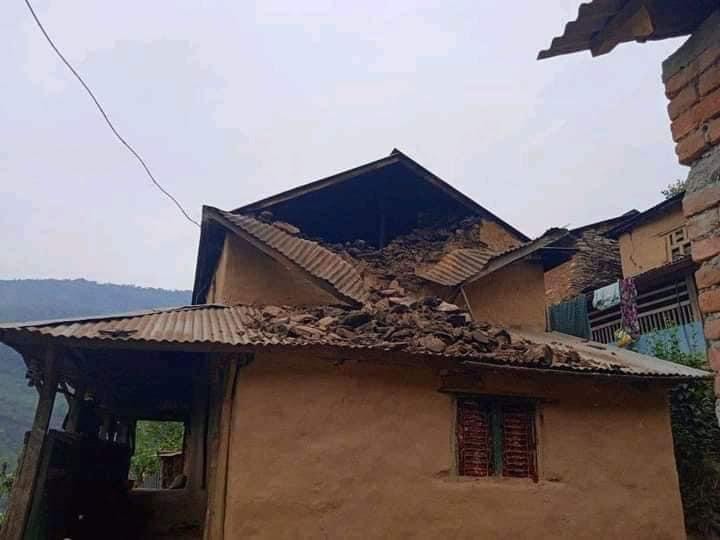 भूकम्पले १२ घर भत्किए, ४ जना घाइते