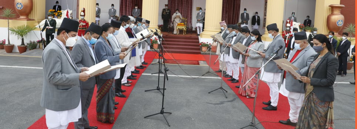 प्रधानमन्त्री ओलीले गरे मन्त्रिपरिषद् गठन, सबै मन्त्री दोहोरिए
