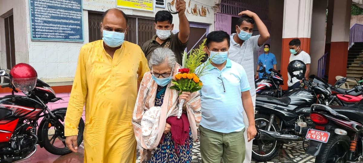 कोरोनाबाट निको भइन् वीरगन्जकी ९१ वर्षीया उपमेयर