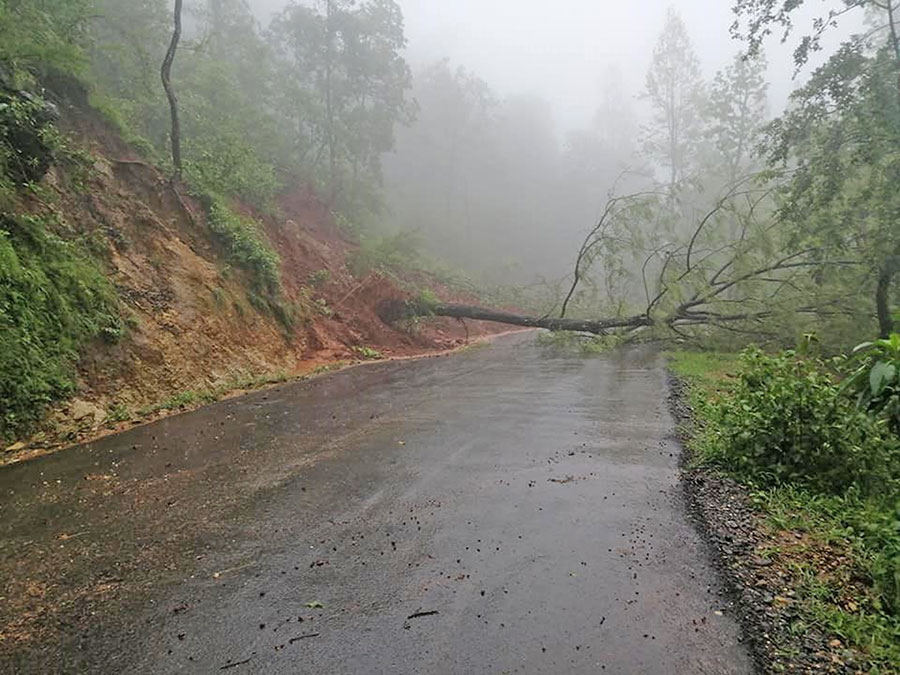 पहिरोले पोल ढल्दा बन्दिपुरमा विद्युत् ,टेलिफोन,इन्टरनेट र खानेपानी सेवा अवरुद्ध