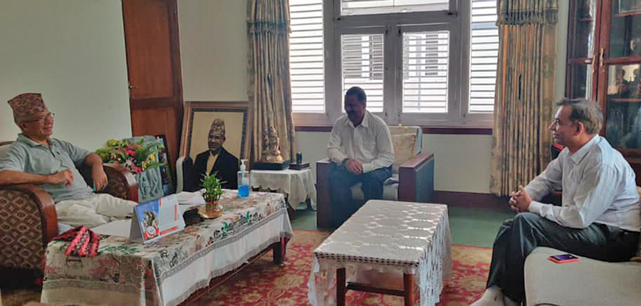 विप्लव र माधव नेपालबीच भेटवार्ता