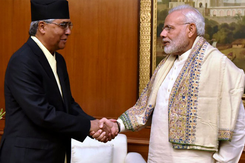 देउवाले विश्वासको मत पाएलगत्तै भारतीय प्रधानमन्त्री मोदीको बधाई