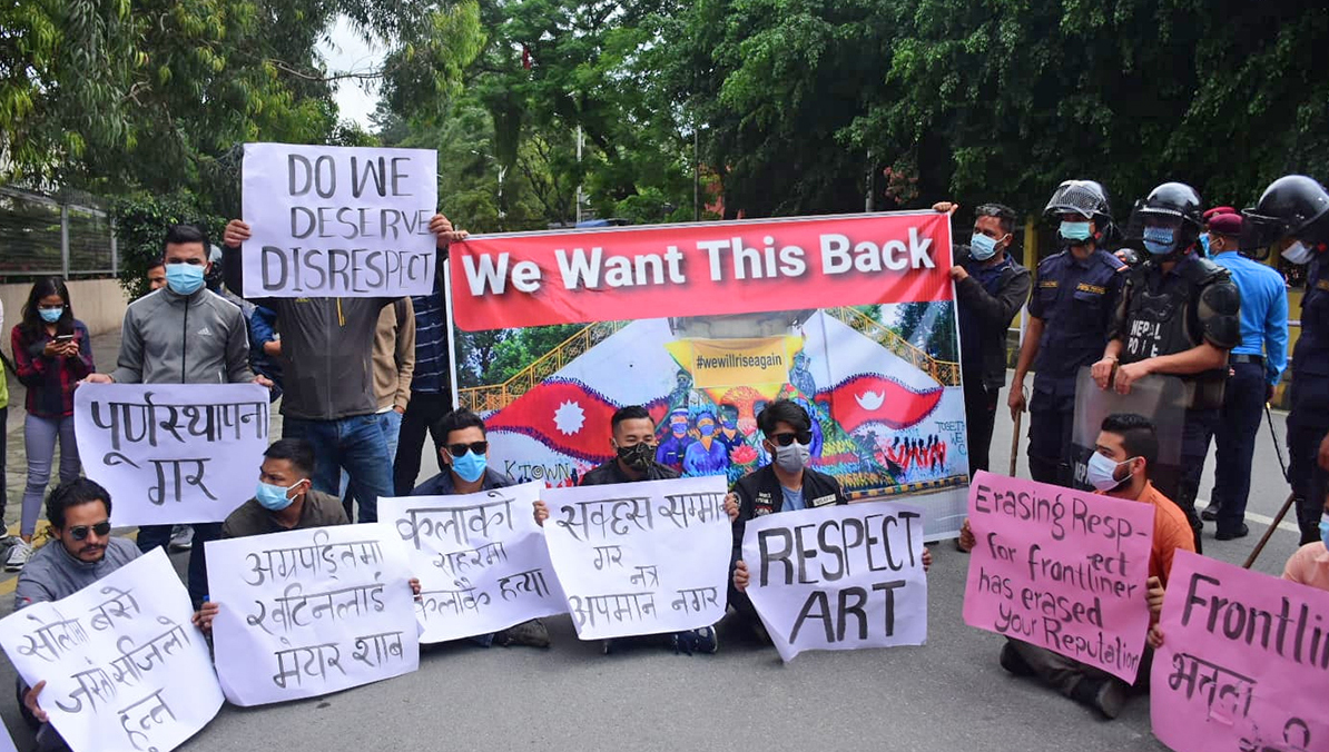 मेयर शाक्यलाई कलाकारको प्रश्न : कलाको शहरमा कलाकै हत्या ?