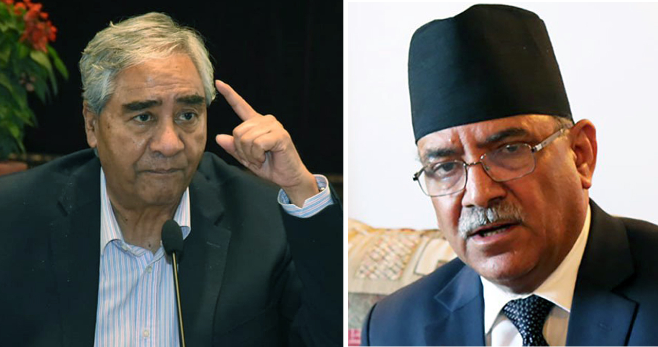 प्रचण्ड सँग झ्वाक्किए देउवा, असफल बनाउन खोज्ने भन्दै कड्किए !