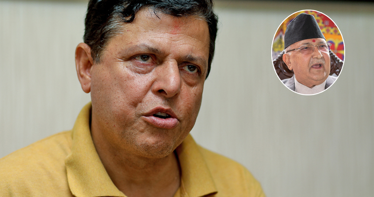 केपी ओली केन्द्रमा रहेर फाँसीवादी ढङ्गले सेटिङ गर्दै एमाले समाप्त गर्न लागे : खतिवडा