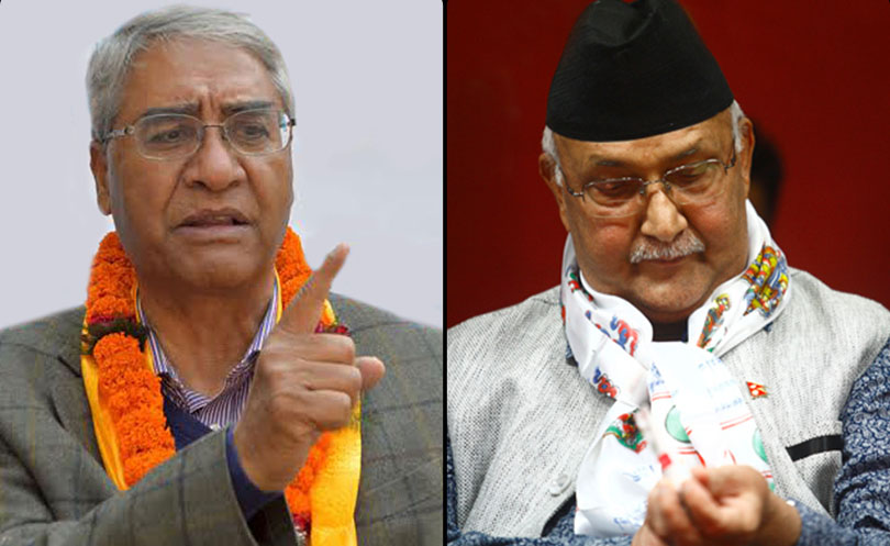 एमाले अध्यक्ष ओलीले मुन्टो बटारे, देउवाले गरेर देखाइदिए