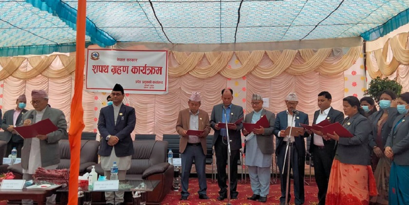 लुम्बिनीमा मन्त्रिपरिषद विस्तार : कसलाई कुन मन्त्रालयको जिम्मेवारी ?