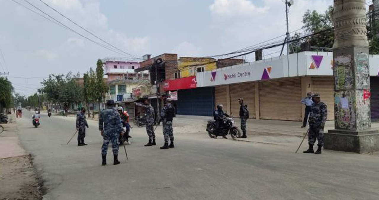 सिरहाको राजमार्ग क्षेत्रमा दुई दिनको लागि निषेधाज्ञा