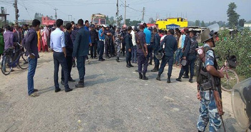 काठमाडौंको मुख्य सडकमा प्रहरीको ज्यान गयो