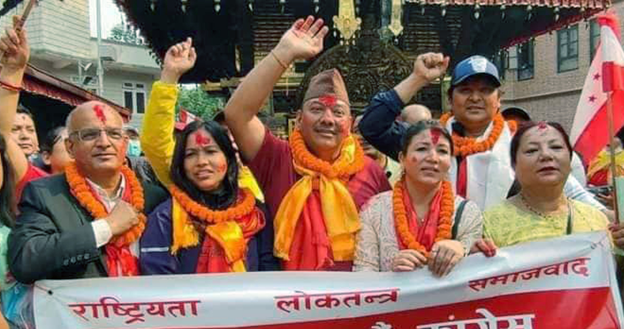 काठमाडौं महानगरपालिका वडा नम्बर ७  मा नेपाली कांग्रेसको प्यानलनै विजयी !