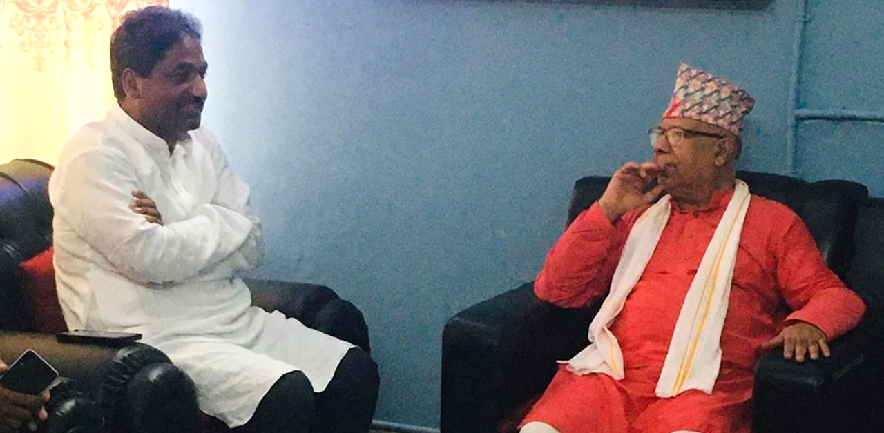 एमालेलाई धोका दिएका प्रभु साह एकाएक माधवसंग भेटिए, खिच्यो सबैको ध्यान !