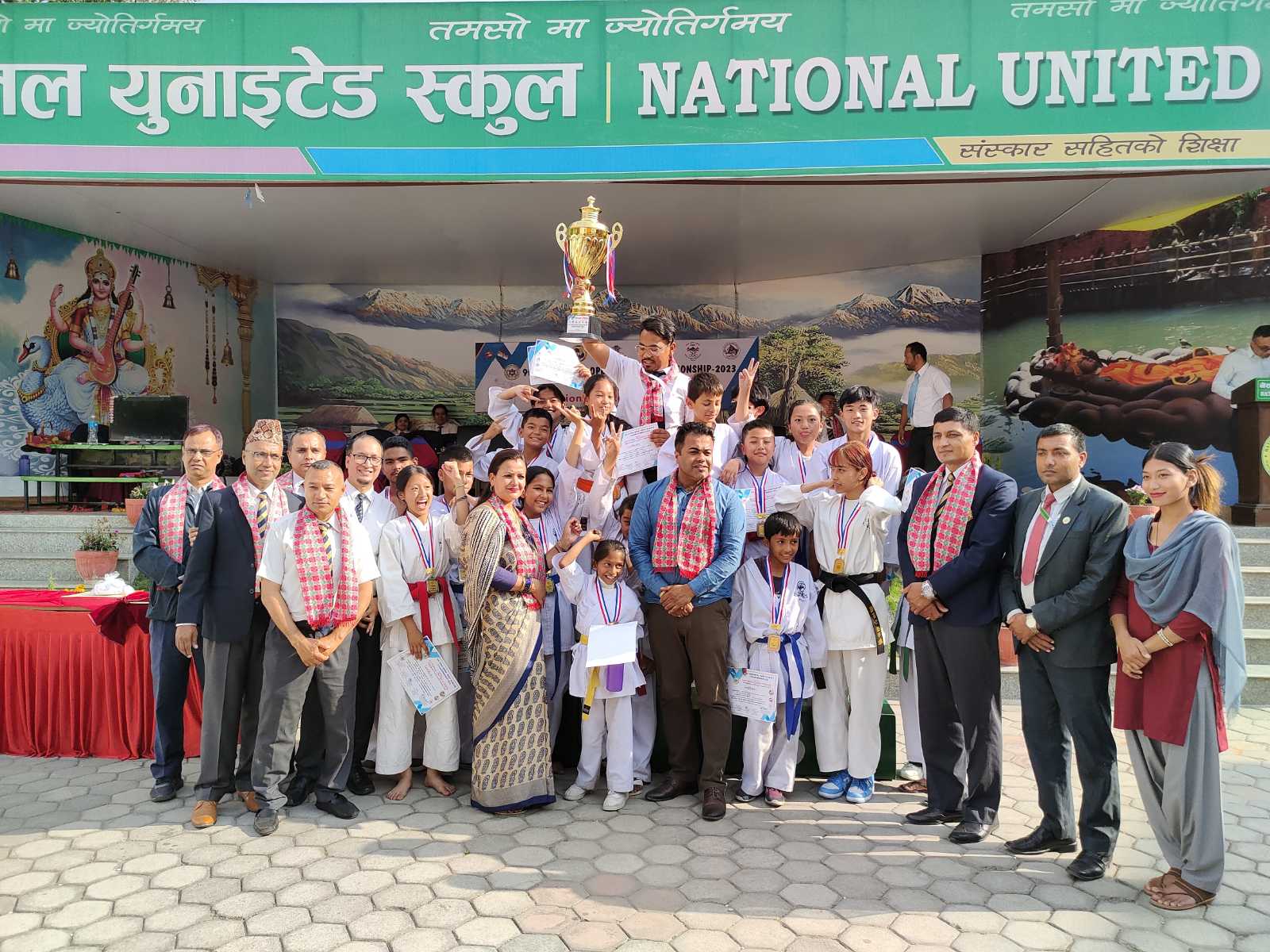 नवौँ इन्डो नेपाल खुल्ला कराँते प्रतियोगितामा नेसनल युनाइटेड स्कुल टिम च्याम्पियन (तस्बिरसहित)
