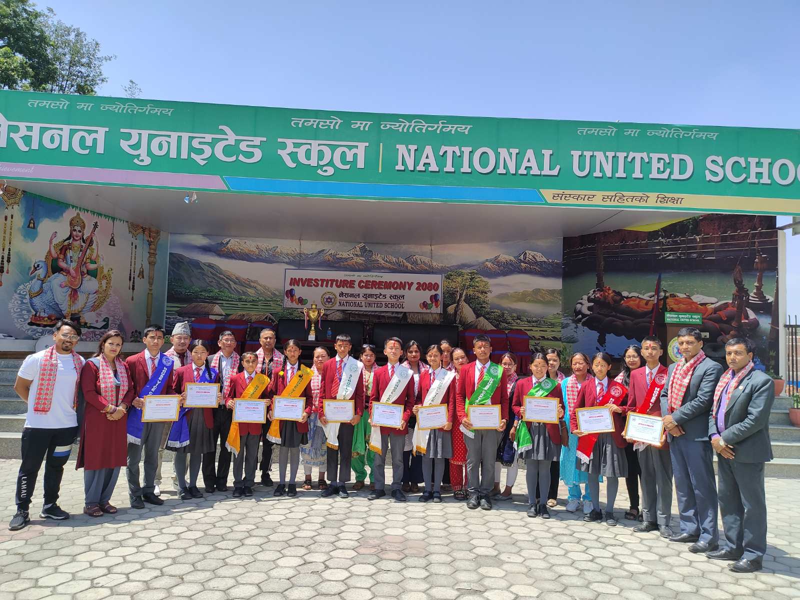 नेसनल युनाइटेड स्कुलमा सुशोभन समारोह (तस्बिरसहित)