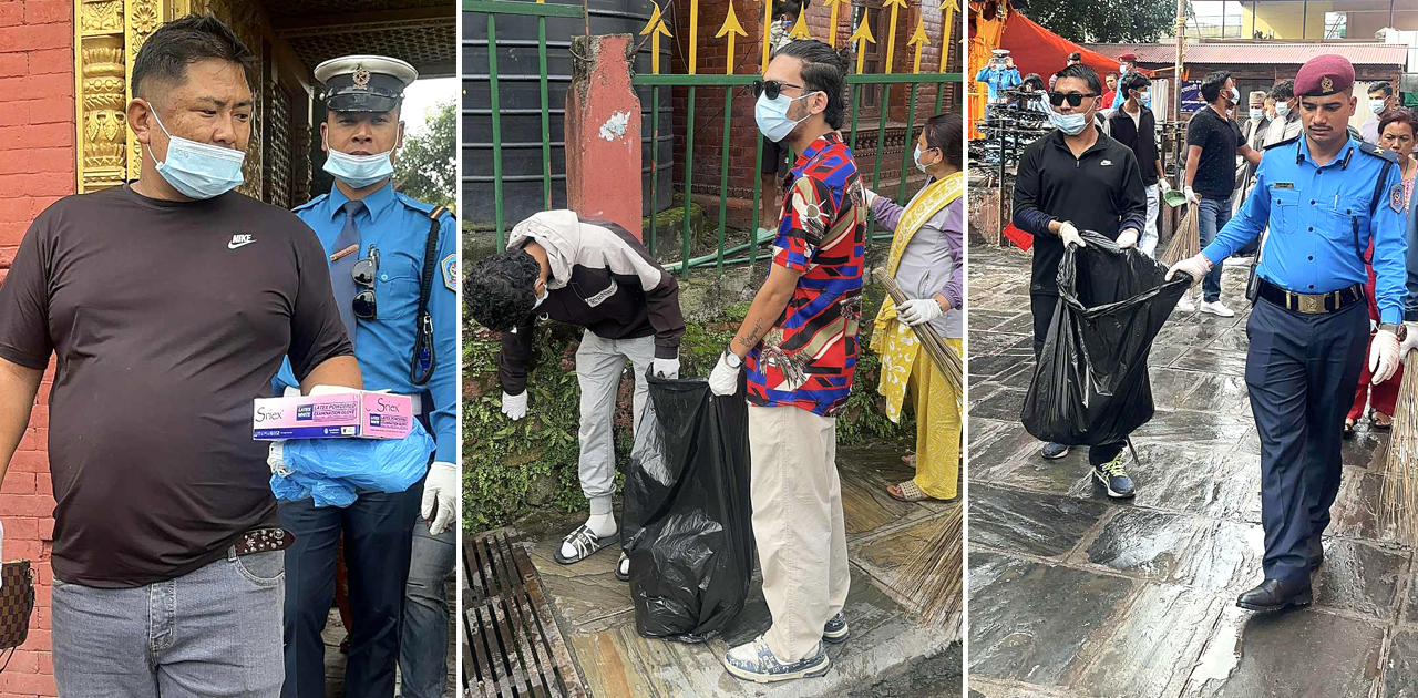 बुढानीलकण्ठ मन्दिर परिसरमा यसरी गरियो सरसफाइ, हेर्नुस् तस्विहरुसहित